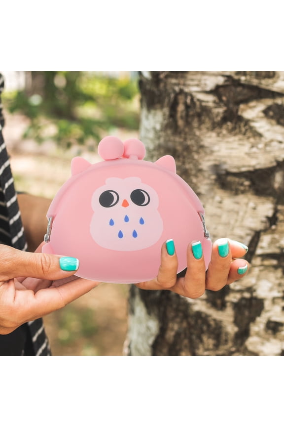 Owl Coin Purses Assorted Color Silicone Organizer for Storage Use