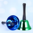 thumbnail image 1 of CIMAXIC Metal Bell 2Pcs Green Round Ergonomic Handle Design 3x5.1in, 1 of 8