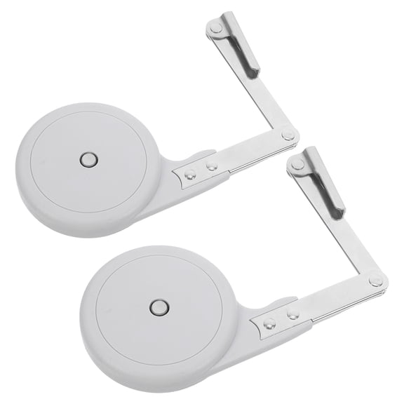 CIMAXIC 2-Pack Hydraulic Gas Struts with Grey ABS Plastic, Cabinet Support Dampers for Smooth Door