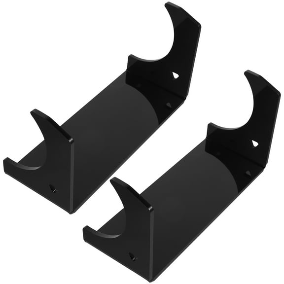 CIMAXIC 2Pcs Black Wall Roller Pin Holder Acrylic Rack with Space Saving Design