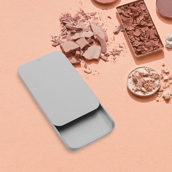 CIMAXIC 2Pcs Metal Tin Boxes with Slide Lid Airtight Seal Portable Storage for Balm and Essentials