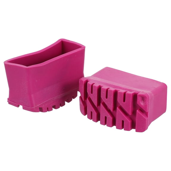 CIMAXIC 2Pcs Rosy Rubber Ladder Feet Covers Non Skid Protective Pads for Folding Telescopic and Engineering Ladders