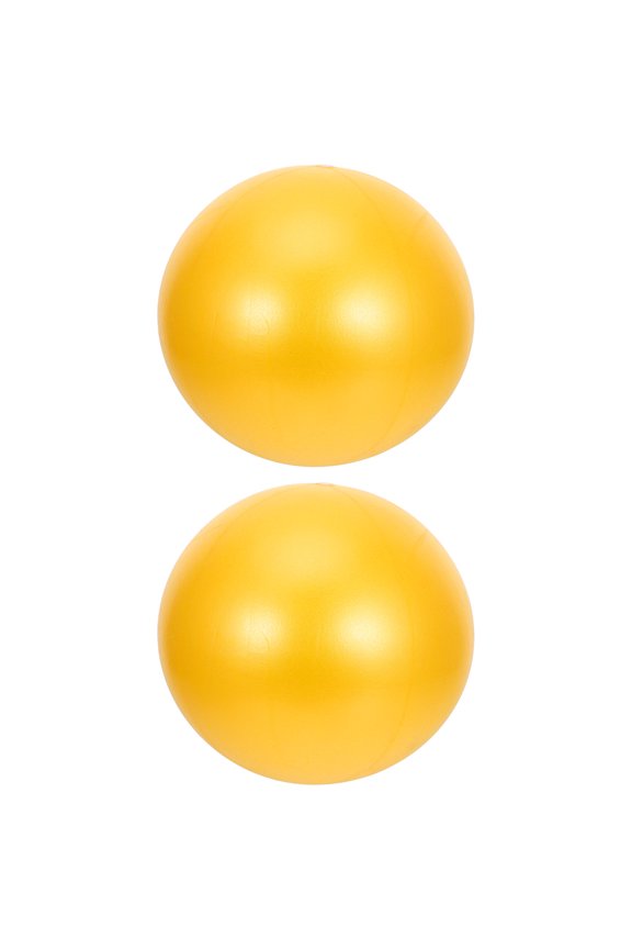 2Pcs Orange Round PVC Training Ball for Yoga Ball for Indoor Exercise