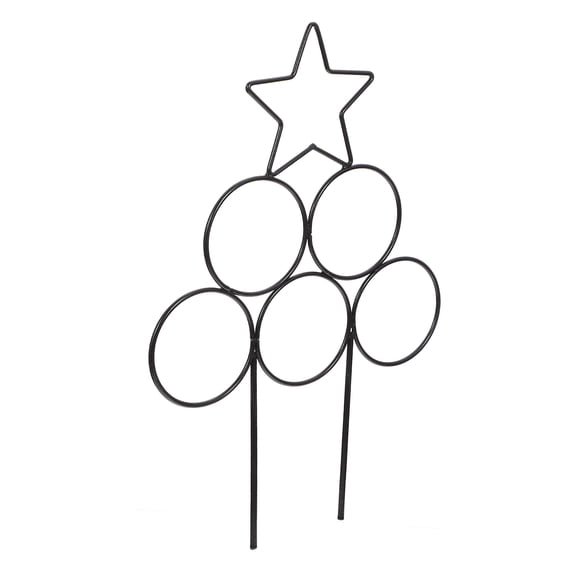 CIMAXIC 2Pcs Iron Plant Trellis Black Vine Climbing Rack for Outdoor and Indoor Garden Decor