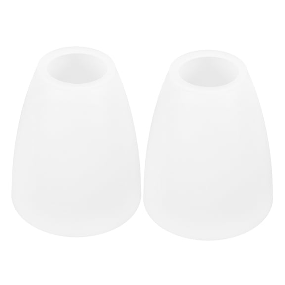 CIMAXIC Ceiling Light Cover Plastic White Flat Mouth 2Pcs 4.5In Opening