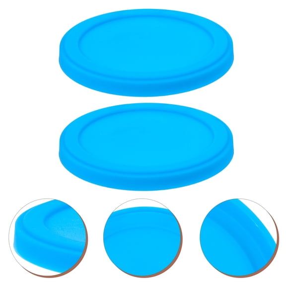 CIMAXIC Silicone Cup Lids Blue Adorable Dirt-Prevention for Cup Use 2Pcs