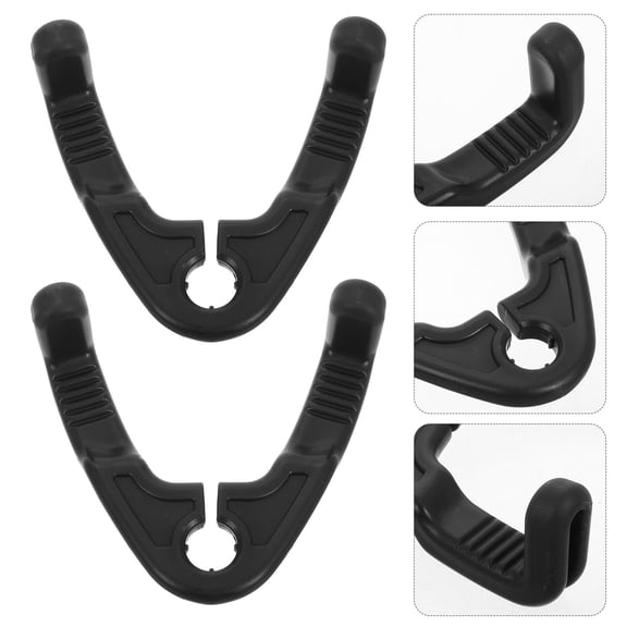 CIMAXIC 2Pcs Sleek Car Backseat Hooks for Travel and Storage 10.4x9.6x3.5in