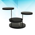 thumbnail image 1 of CIMAXIC 2Pcs Black Rotating Jewelry Stand with Three Layer Tray for Necklace Storage, 1 of 8