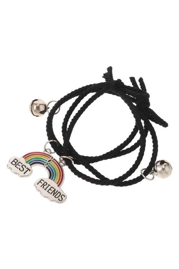 2pcs Friendship Bracelets Bell Bracelets Iron Multi Adjustable Fit for Women