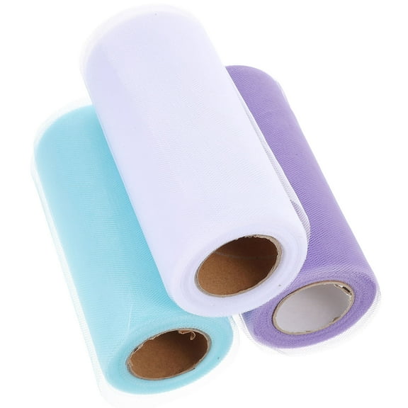 CIMAXIC Assorted Color Tulle Fabric Roll for Creating Bows Tutus and Wedding Arch Decorations