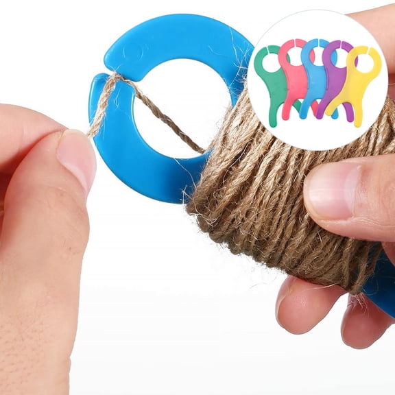 CIMAXIC 30Pcs Knitting Yarn Bobbin Plastic Organizer Assorted Colors for Easy Yarn Management