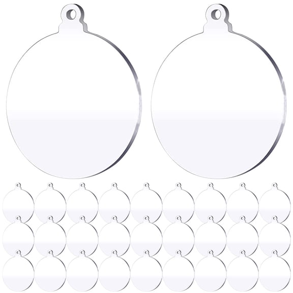 CIMAXIC Round Blank Heat Acrylic 36Pcs 9X7.5cm