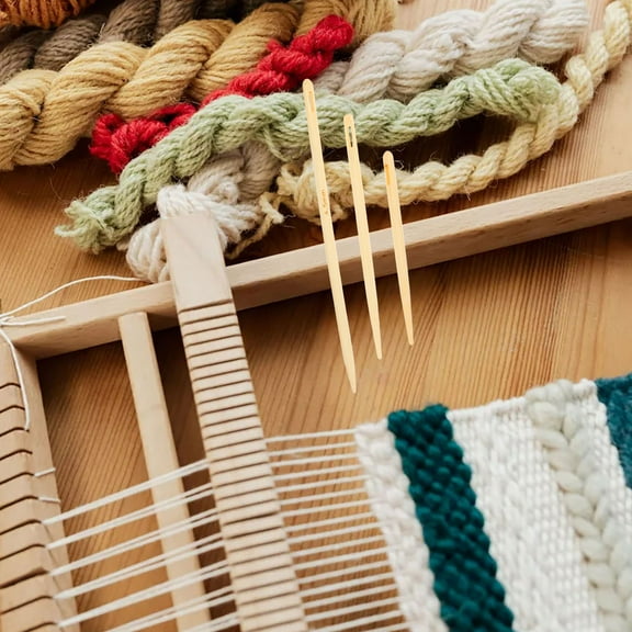 CIMAXIC 3Pcs Circular Knitting Needle Set for People with Vision Difficulties in Beige