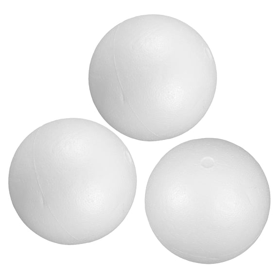 CIMAXIC 3Pcs Small Foam Balls White Smooth Foam Balls for Crafts DIY Enthusiasts Weddings