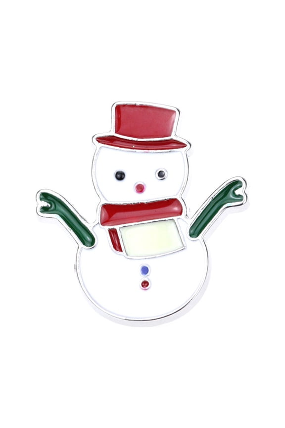 4Pcs Jewelry Lapel Pins Christmas Costume Accessories with Festive Sock Santa Elk Designs