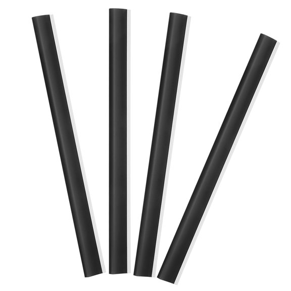 CIMAXIC 4 Pcs Dustpan Rubber Strip Scraper Rubber Strip Black Rubber General Users