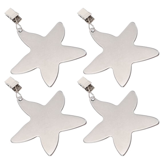 CIMAXIC 4Pcs Silver Table Cover Clamps for Home Picnic with Easy Installation and Reliable Windproof Hold