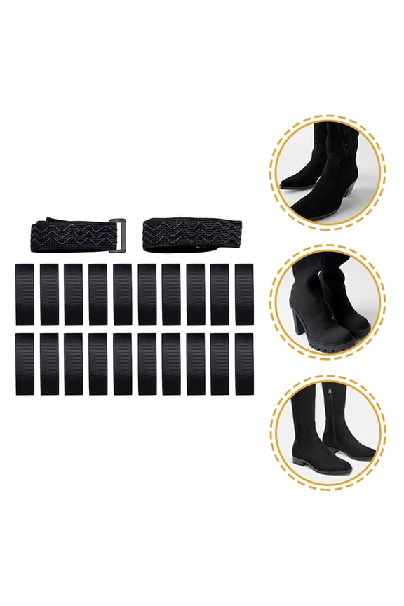 40 Stickers Over-Knee Boots Fixing Straps Polyester Adjustable Reusable for Women Outdoor Daily Use