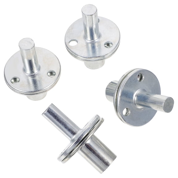CIMAXIC 4Pcs Iron Round Base Screw Nuts for Furniture Fixing Durable Plated Silver Professional Connecting Hardware