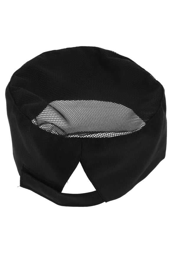 4Pcs Classic Flat Hats For Men Women Black For Catering Services Use