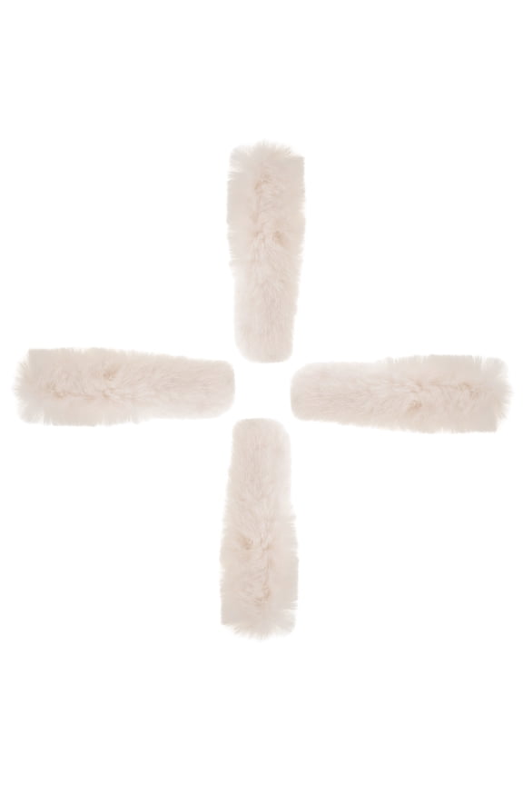 Detachable Shoe Straps Plush 4Pcs 7.5X2.4X2.4In