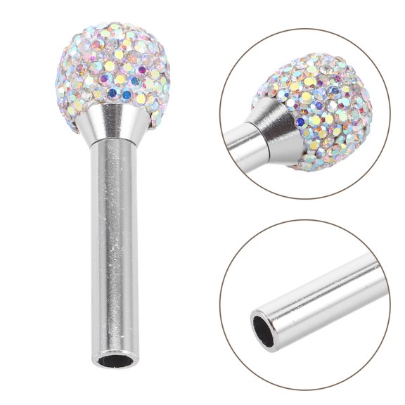 CIMAXIC 4Pcs Luxury Zinc Alloy Car Door Lock Pins with Rhinestone Decor for Suv Truck and Sedan Interior Upgrade