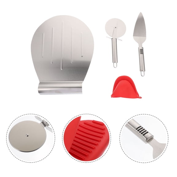 CIMAXIC Pizza ula Pie Server Stainless Steel 4pcs