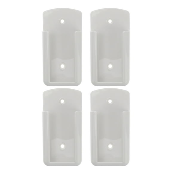 CIMAXIC 4pcs Air Conditioning Controller Holder Plastic Wall Remote Holder for General Users White