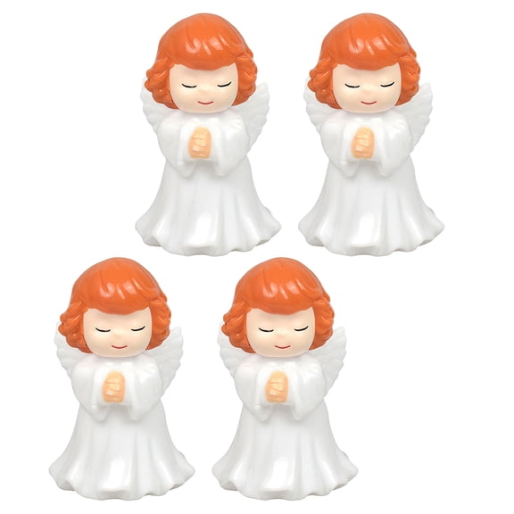 CIMAXIC White Plastic Angel Figurines, Versatile Placement for Indoor and Garden, Sturdy Material