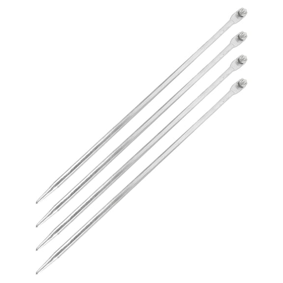 CIMAXIC 4pcs Portable Grounding Rod for Electrical Surge Protection Silver Iron for Electricians