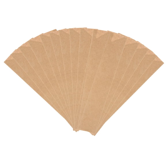 CIMAXIC Utensil Sleeves Light Brown Kraft Paper 50Pcs 7.1X1.2X0.08In