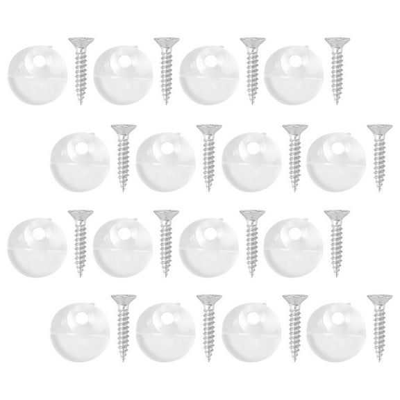 CIMAXIC 50Pcs Mirror Wall Clips for Study Room Bedroom Kitchen Office Abs Iron