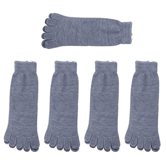 CIMAXIC Cimaxic 5 Pairs Five Finger Socks for Men Cotton Moisture Wicking Breathable Daily Wear 11×3.3×0.1in