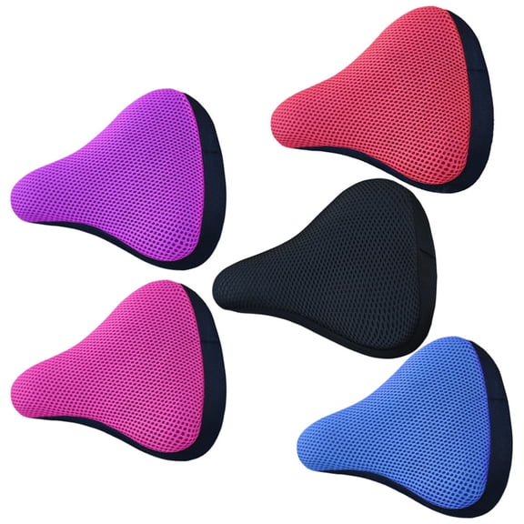 CIMAXIC 5Pcs Black Bike Racing Saddle Breathable Insulation for Road Bikes Nylon Polyester