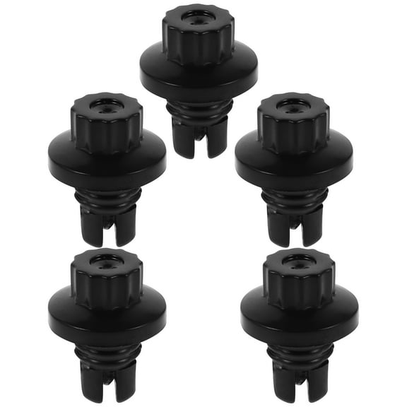 CIMAXIC 5Pcs Black Round Head Lug Nuts for Car Wheel and Tire 0.8*0.6*0.6in