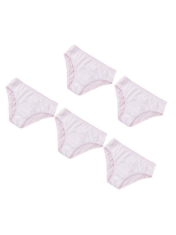 5Pcs Disposable Pregnant Underwear Soft Cotton Breathable White Panties