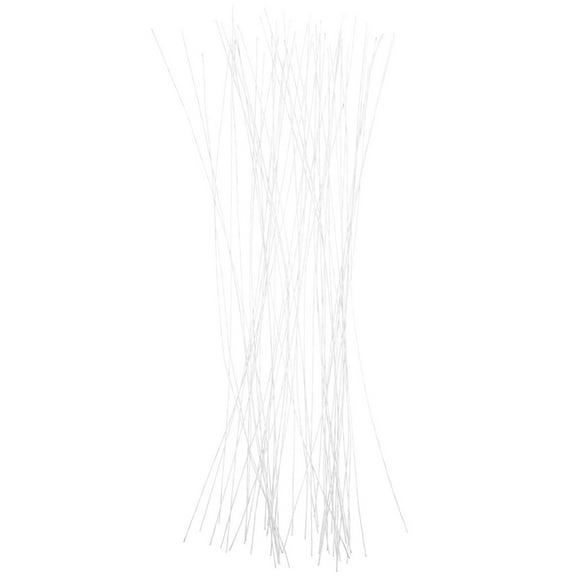 CIMAXIC 60pcs Floral Wire for Crafts Artificial Flower Rod White DIY Making Garden