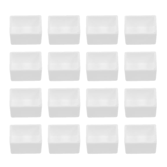 CIMAXIC 60pcs Plastic Palette White Thick Walled For DIY Watercolor Painting Artists Needs