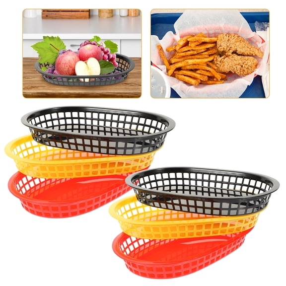 CIMAXIC Chip Baskets Snack Basket Kitchen Use 6Pcs