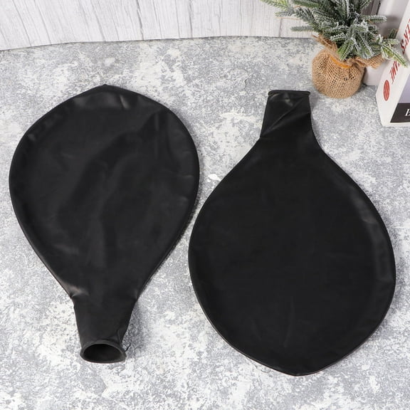 CIMAXIC balloon decorations Black Latex Photo Prop for Adults Bridal Shower 6pcs