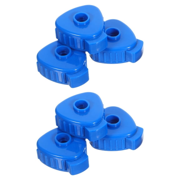 CIMAXIC 6Pcs Drum Hardware Quick Release Cymbal Nuts Lightweight Material For Jazz Drum Setup Blue