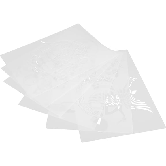 CIMAXIC 6pcs Chinese Style Hand-Printed Hollow Newspaper Templates for Hand-Writing, Craft Decoration, Paint Pad, and Making Supplies