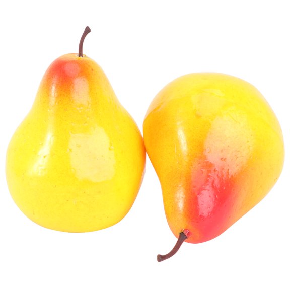 CIMAXIC 6-Piece Pear Ornaments Set, Assorted Colors, Realistic Craft Decorations for Photography, Home and Party Decor