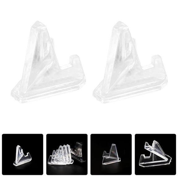 CIMAXIC 8Pcs Acrylic Mini Easel Stand for Collectors Showcasing Items