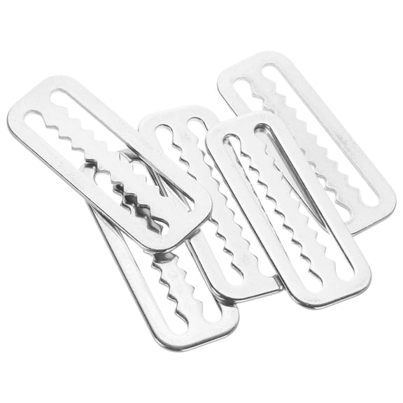 CIMAXIC 8Pcs Universal Fit Metal Diving Webbing Keepers with Rapid Adjustment Slide Stoppers