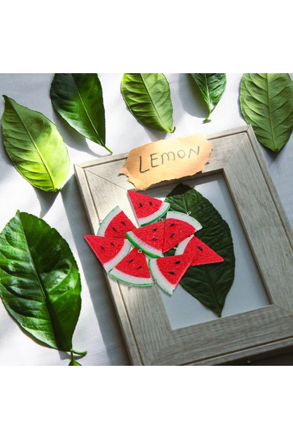 8pcs Faux Watermelon Model Charms Resin Multi for Photography Setup Home Decor Enthusiasts