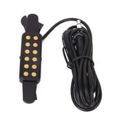 CIMAXIC Clip on Black Acoustic Guitar Pickup with Easy Use and Padded Protection for Steel