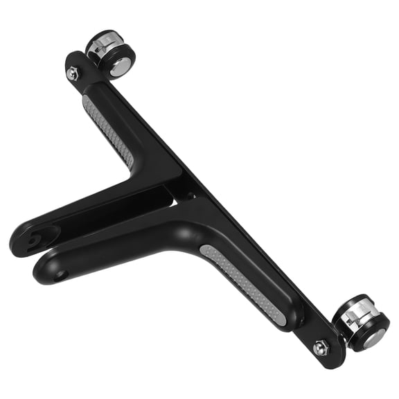 CIMAXIC Adjustable Screen Partition Room Divider Screen Holder Alloy Black 1 Set