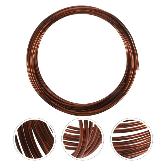 CIMAXIC Anodized Metal Wire 1 Roll Aluminum Wire for Jewelry Making and Handicrafts Antique Bronze 0.25x197in