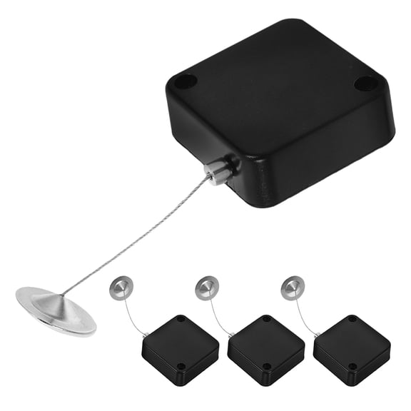 CIMAXIC Anti Theft Pull Box Cable Locks, 4 Pack Retractable Wire Holders for Devices